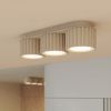 Plafonniers Aluminium Beige Gx53 3 AURA