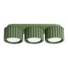 Plafonniers Aluminium Vert Olive Gx53 3 AURA
