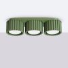 Plafonniers Aluminium Vert Olive Gx53 3 AURA