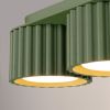 Plafonniers Aluminium Vert Olive Gx53 3 AURA