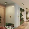 Plafonniers Aluminium Vert Olive Gx53 3 AURA