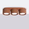 Plafonniers Aluminium Ocre Rouge Gx53 3 AURA