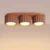 Plafonniers Aluminium Ocre Rouge Gx53 3 AURA
