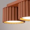 Plafonniers Aluminium Ocre Rouge Gx53 3 AURA