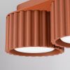 Plafonniers Aluminium Ocre Rouge Gx53 3 AURA