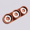 Plafonniers Aluminium Ocre Rouge Gx53 3 AURA