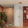 Plafonniers Aluminium Ocre Rouge Gx53 3 AURA
