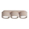 Plafonniers Aluminium Taupe Gx53 3 AURA