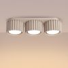 Plafonniers Aluminium Taupe Gx53 3 AURA