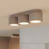 Plafonniers Aluminium Taupe Gx53 3 AURA
