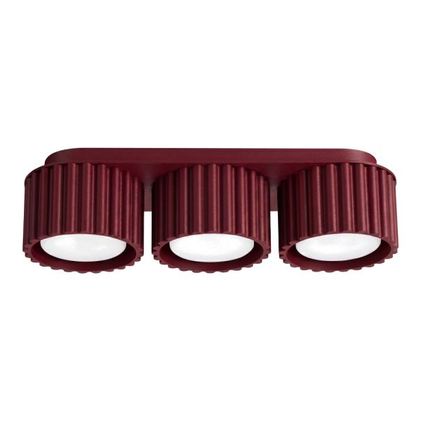 Plafonniers Aluminium Bordeaux Gx53 3 AURA