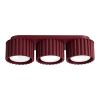 Plafonniers Aluminium Bordeaux Gx53 3 AURA