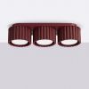 Plafonniers Aluminium Bordeaux Gx53 3 AURA