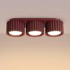 Plafonniers Aluminium Bordeaux Gx53 3 AURA