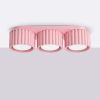 Plafonniers Aluminium Rose Gx53 3 AURA