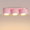 Plafonniers Aluminium Rose Gx53 3 AURA