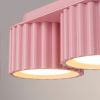 Plafonniers Aluminium Rose Gx53 3 AURA