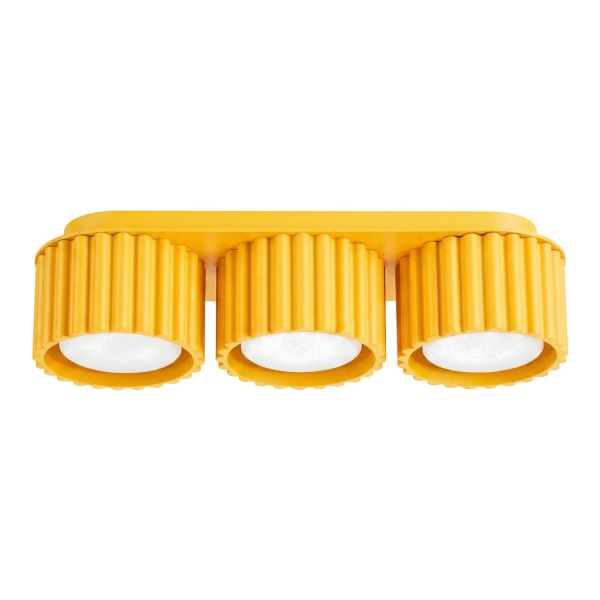 Plafonniers Aluminium Jaune Gx53 3 AURA