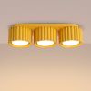 Plafonniers Aluminium Jaune Gx53 3 AURA