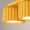 Plafonniers Aluminium Jaune Gx53 3 AURA