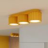Plafonniers Aluminium Jaune Gx53 3 AURA