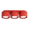 Plafonniers Aluminium Rouge Gx53 3 AURA