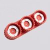 Plafonniers Aluminium Rouge Gx53 3 AURA