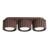 Plafonniers Aluminium Marron Gx53 3 AURA
