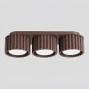 Plafonniers Aluminium Marron Gx53 3 AURA