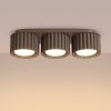 Plafonniers Aluminium Marron Gx53 3 AURA