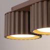 Plafonniers Aluminium Marron Gx53 3 AURA