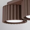 Plafonniers Aluminium Marron Gx53 3 AURA