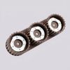 Plafonniers Aluminium Marron Gx53 3 AURA