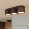 Plafonniers Aluminium Marron Gx53 3 AURA