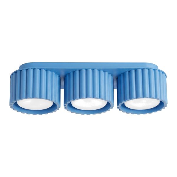 Plafonniers Aluminium Bleu Gx53 3 AURA