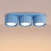 Plafonniers Aluminium Bleu Gx53 3 AURA