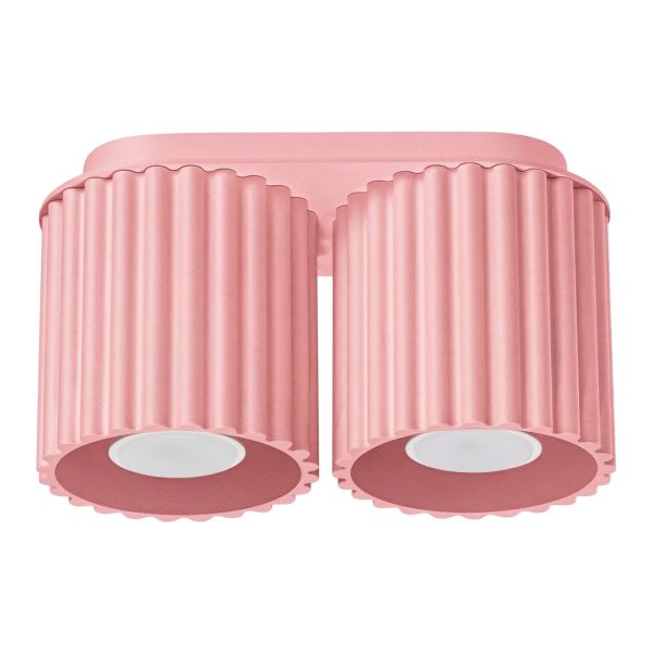 Plafonniers Aluminium Rose GU10 2 AURA