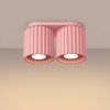 Plafonniers Aluminium Rose GU10 2 AURA