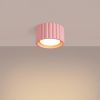 Plafonniers Aluminium Rose Gx53 1 AURA