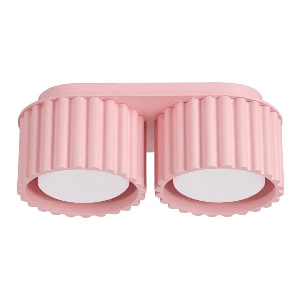 Plafonniers Aluminium Rose Gx53 2 AURA