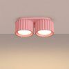 Plafonniers Aluminium Rose Gx53 2 AURA
