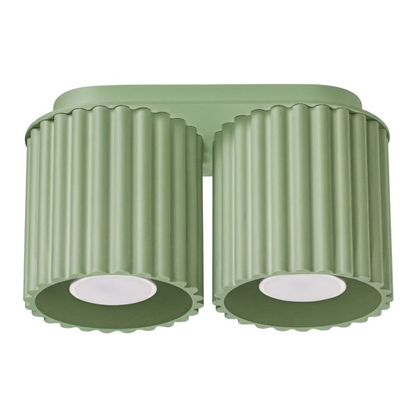 Plafonniers Aluminium Sauge GU10 2 AURA