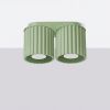 Plafonniers Aluminium Sauge GU10 2 AURA