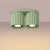 Plafonniers Aluminium Sauge GU10 2 AURA