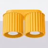Plafonniers Aluminium Jaune GU10 2 AURA