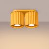 Plafonniers Aluminium Jaune GU10 2 AURA