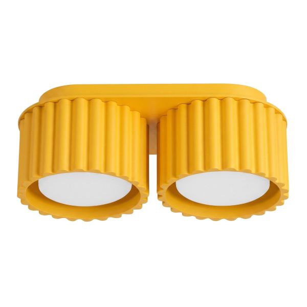 Plafonniers Aluminium Jaune Gx53 2 AURA