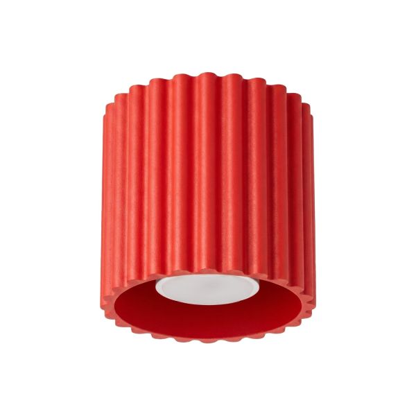 Plafonniers Aluminium Rouge GU10 1 AURA