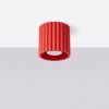 Plafonniers Aluminium Rouge GU10 1 AURA