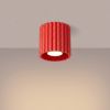 Plafonniers Aluminium Rouge GU10 1 AURA